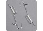 legatoria Gancio da soffitto con filo di nylon con avvolgi filo, lunghezza del filo 1,5m con perno metallico per l&rsquo;ancoraggio del poster, per pesi fino a 700 grammi leg637