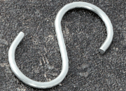 legatoria Gancio metallico a S 35mm ZINCATO. In acciaio leg639