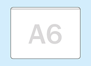 legatoria Busta autoadesiva A6 (105x148mm) in vinile trasparente (colla acrilica trasparente), apertura sul lato lungo leg64