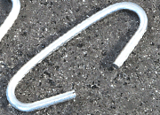 legatoria Gancio metallico a C 39mm ZINCATO. In acciaio leg645