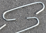 legatoria Gancio a C 62mm ZINCATO. In acciaio leg646