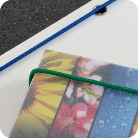 legatoria Elastico in bobina spessore 1,1mm ARGENTO. Rivestito in tessuto.