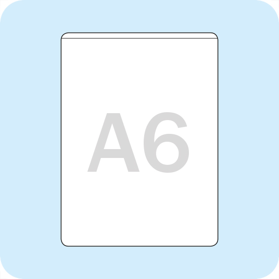 gbc Busta autoadesiva 138x95mm in vinile trasparente (colla acrilica trasparente), apertura sul lato lungo.