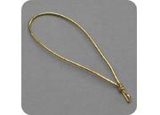 legatoria Anello elastico con nodo 70-140mm ORO, lunghezza aperto 14cm, lunghezza chiusa 7cm, spessore 1mm. Elastico rivestito in tessuto LEG3150