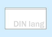 legatoria Busta autoadesiva 221x110mm in vinile trasparente (colla acrilica trasparente), apertura sul lato lungo, per contenere fino a 5mm di fogli A4 piegati in 3 leg68