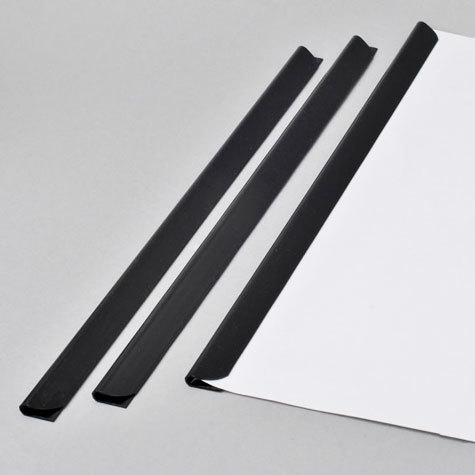 legatoria Dorsetto, dorsino rilegafogli 4mm, NERO spessore 4mm, altezza 21cm, rilega fino a 25 fogli.
