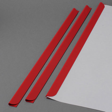 legatoria Dorsetto, dorsino rilegafogli 4mm, ROSSO spessore 4mm, altezza 30cm, rilega fino a 25 fogli.