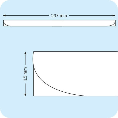 legatoria Dorsetto, dorsino rilegafogli 4mm, NERO spessore 4mm, altezza 30cm, rilega fino a 25 fogli.