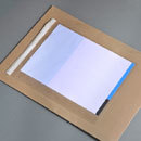 legatoria Buste per spedizioni autoadesive 246x332mm per formato A4, TRASPARENTE, neutra, non stampata, apertura sul lato corto leg69