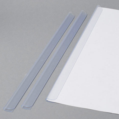 legatoria Dorsetto, dorsino rilegafogli 6mm, TRASPARENTE spessore 6mm, altezza 30cm, rilega fino a 30 fogli.