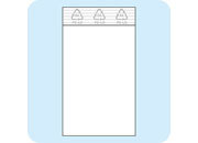 legatoria Sacchetti richiudibili (minigrip), 120x250mm TRASPARENTE, in polietilene da 50 micron, aperti sul lato corto, con zip di chiusura.