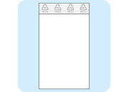 legatoria Sacchetti richiudibili (minigrip), 40x60mm TRASPARENTE, in polietilene da 50 micron, aperti sul lato corto, con zip di chiusura.