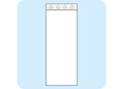legatoria Sacchetti richiudibili (minigrip), 50x130mm TRASPARENTE, in polietilene da 50 micron, aperti sul lato corto, con zip di chiusura.