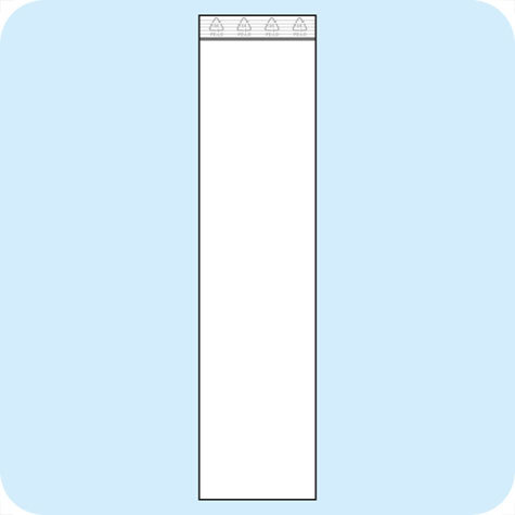 legatoria Sacchetti richiudibili (minigrip), 50x170mm TRASPARENTE, in polietilene da 50 micron, aperti sul lato corto, con zip di chiusura.