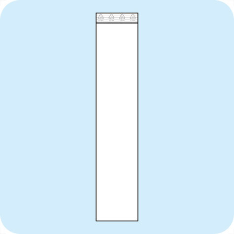 legatoria Sacchetti richiudibili (minigrip), 50x250mm TRASPARENTE, in polietilene da 50 micron, aperti sul lato corto, con zip di chiusura.