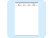 legatoria Sacchetti richiudibili (minigrip), 75x90mm TRASPARENTE, in polietilene da 50 micron, aperti sul lato corto, con zip di chiusura leg746