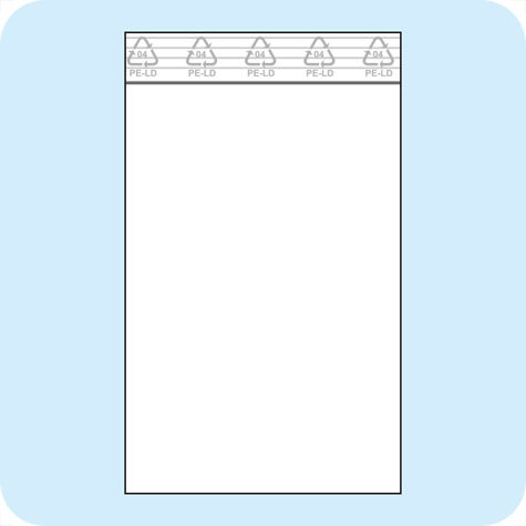 legatoria Sacchetti richiudibili (minigrip), 100x150mm TRASPARENTE, in polietilene da 50 micron, aperti sul lato corto, con zip di chiusura.