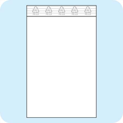 legatoria Sacchetti richiudibili (minigrip), 120x170mm TRASPARENTE, in polietilene da 50 micron, aperti sul lato corto, con zip di chiusura.