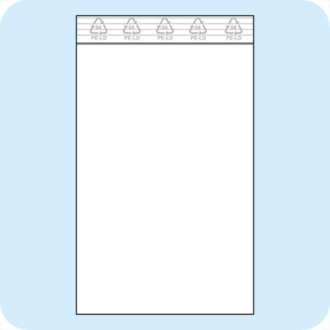 legatoria Sacchetti richiudibili (minigrip), 138x180mm TRASPARENTE, in polietilene da 50 micron, aperti sul lato corto, con zip di chiusura.
