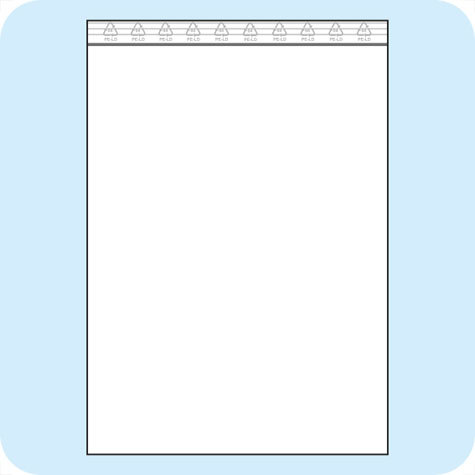 legatoria Sacchetti richiudibili (minigrip), 350x450mm TRASPARENTE, in polietilene da 50 micron, aperti sul lato corto, con zip di chiusura.