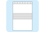 legatoria Sacchetti richiudibili (minigrip), con etichetta, 180x250mm TRASPARENTE, in polietilene pesante da 90 micron, aperti sul lato corto, con zip di chiusura. Con 3 fasce bianche adatte alla scrittura manuale per etichettatura.