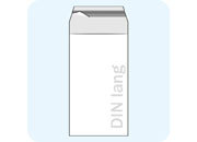 legatoria Sacchetto con chiusura autoadesiva, 120x230mm TRASPARENTE, in polietilene da 60 micron, con patella da 40mm e banda autoadesiva di chiusura sul lato corto, adatta anche per mailing.