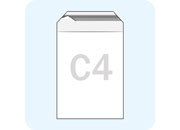 legatoria Sacchetto con chiusura autoadesiva, 225x310mm TRASPARENTE, in polietilene da 70 micron, con patella da 50mm e banda autoadesiva di chiusura sul lato corto, adatta anche per mailing.