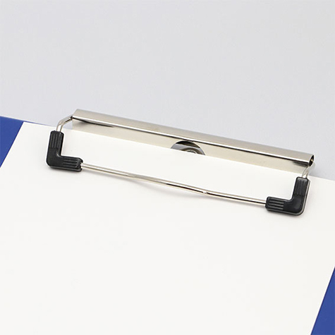 legatoria Molletta fermacarta 115x35mm. gommata NICHELATA, Angoli gommati, contiene fino a 100 fogli (10mm), interasse rivetti 87mm. rivetti non inclusi.