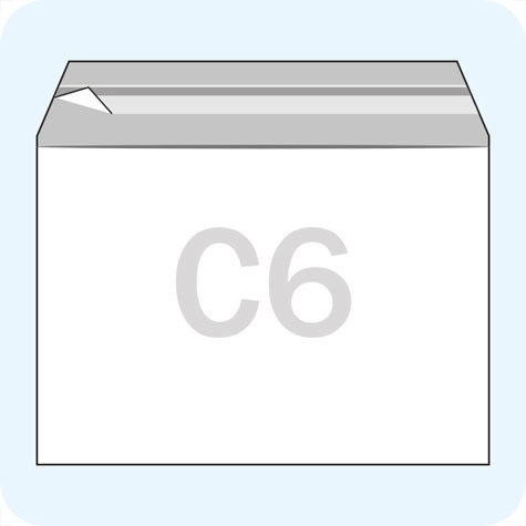 legatoria Sacchetto con chiusura autoadesiva, 162x114mm TRASPARENTE, in polipropilene da 100 micron, con patella da 30mm e banda autoadesiva di chiusura sul lato lungo, adatta anche per mailing.