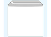 legatoria Sacchetto con chiusura autoadesiva, 160x160mm TRASPARENTE, in polipropilene da 100 micron, con patella da 30mm e banda autoadesiva di chiusura sul lato lungo, adatta anche per mailing LEG868