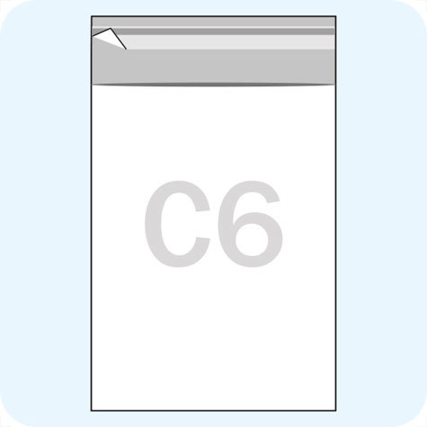 legatoria Sacchetto polipropilene orientato (OPP) 119x162mm TRASPARENTE, in polipropilene (OPP) da 30 micron, con patella da 30mm e banda autoadesiva di chiusura sul lato corto, adatta anche per mailing.