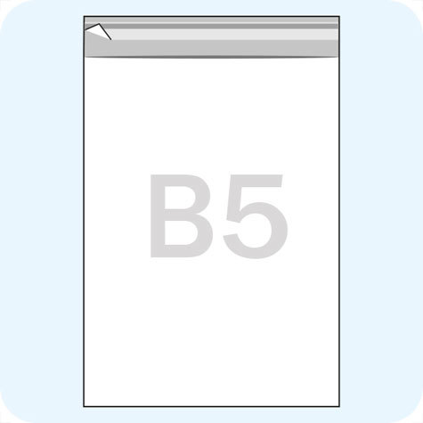 legatoria Sacchetto polipropilene orientato (OPP) 180x245mm TRASPARENTE, in polipropilene (OPP) da 30 micron, con patella da 30mm e banda autoadesiva di chiusura sul lato corto, adatta anche per mailing.