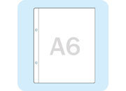 legatoria Buste per raccoglitori a 2 anelli A6 TRASPARENTE, in PVC morbido da 180 micron, passo 80mm leg922