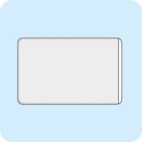 legatoria Porta carta di credito 61x91mm TRASPARENTE, in PVC flessibile da 180 micron.