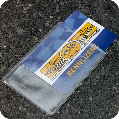 legatoria Porta carta di credito 61x91mm TRASPARENTE, in PVC flessibile da 180 micron.