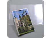 legatoria Copertina per libri A5 (220x157.5mm) TRASPARENTE, copertina con i 2 lati ripiegati a sacco per rivestire libri o documenti, in PVC flessibile da 180 micron, misura aperta: 217x314mm, misura chiusa: 217x157mm leg937