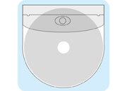 legatoria Busta autoadesiva porta CD TRASPARENTE, 126x126mm, con patella e adesivo di chiusura, con base rotonda leg95