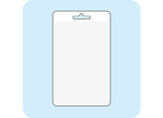 legatoria Busta Portaetichetta 67x95mm, perCartoncini 55x90mm TRASPARENTE, Abbinabili ai cartoncini leg2544. Aperta sul lato corto, con lato sporgente di 15mm e perforazione europea, in PVC morbido da 180 micron, formato 67x95mm, (95x67mm) leg945