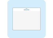 gbc Portatesserino, 67x95mm TRASPARENTE, aperta sul lato lungo, con lato sporgente di 15mm e perforazione europea, in PVC morbido da 180 micron. Bustina completa di clip PLS24313