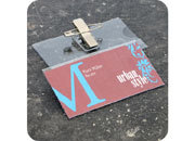 legatoria Portabadge spilla+clip metallo 74X40mm TRASPARENTE, in PVC rigido da 350 micron leg957