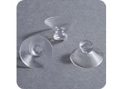 legatoria Ventosa testa a fungo. 20mm diametro collo 6mm, diametro testa 8mm, per superfici liscie.