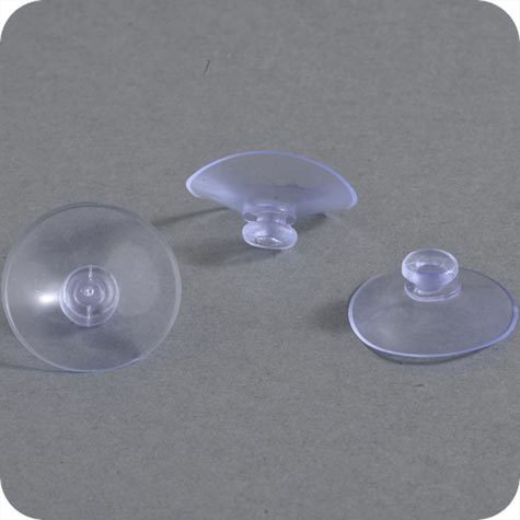 legatoria Ventosa testa a fungo. 24mm diametro collo 6mm, diametro testa 7mm, per superfici liscie.