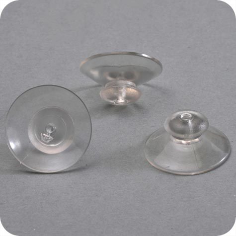 legatoria Ventosa testa a fungo. 30mm diametro collo 10mm, diametro testa 14mm, per superfici liscie.