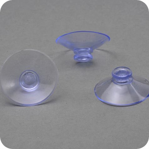 legatoria Ventosa testa a fungo. 35mm diametro collo 10mm, diametro testa 12mm, per superfici liscie.