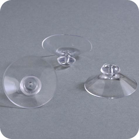 legatoria Ventosa testa a fungo. 40mm diametro collo 9mm, diametro testa 14mm, per superfici liscie.