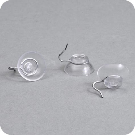 legatoria Ventosa gancio in metallo, 20mm diametro 20mm, per superfici liscie.