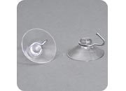 legatoria Ventosa gancio in metallo, 40mm diametro 40mm, per superfici liscie.