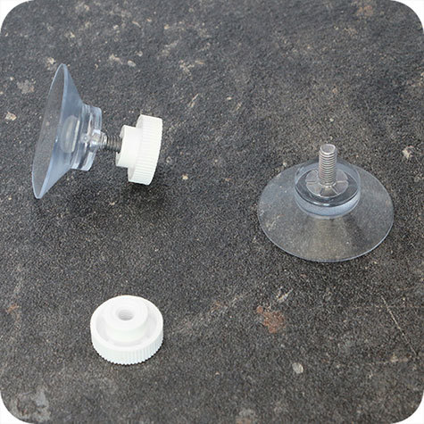 legatoria Ventosa diametro30mm, testaFilettata 4x10mm, conTappoFilettato BIANCO, diametro 30mm, con filettatura metallica diametro 4mm e lunga 10mm.