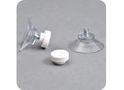 legatoria Ventosa diametro30mm, testaFilettata 4x6mm,  conTappoFilettato BIANCO, diametro 30mm, con filettatura metallica diametro 4mm e lunga 6mm leg979