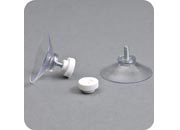 legatoria Ventosa diametro40mm, testaFilettata 4x10mm, conTappoFilettato BIANCO, diametro 40mm, con filettatura metallica diametro 4mm e lunga 10mm.